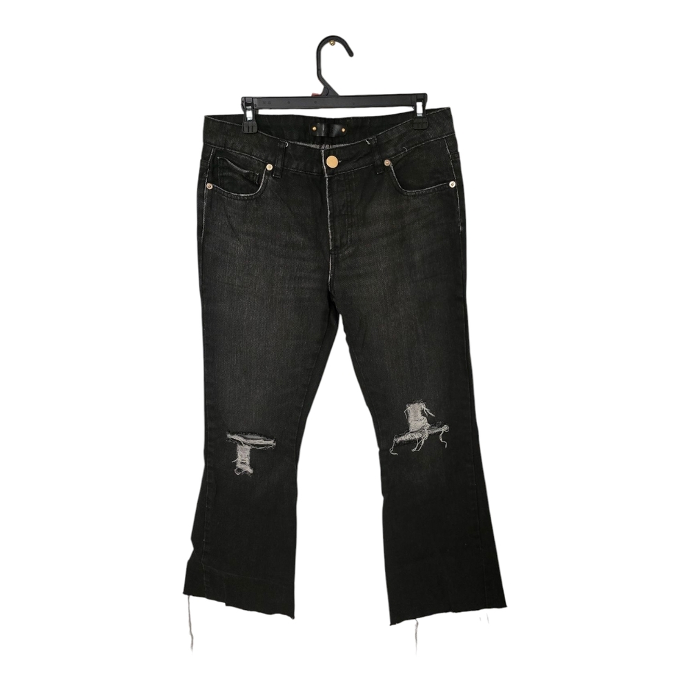 Women's Black Distressed Jeans